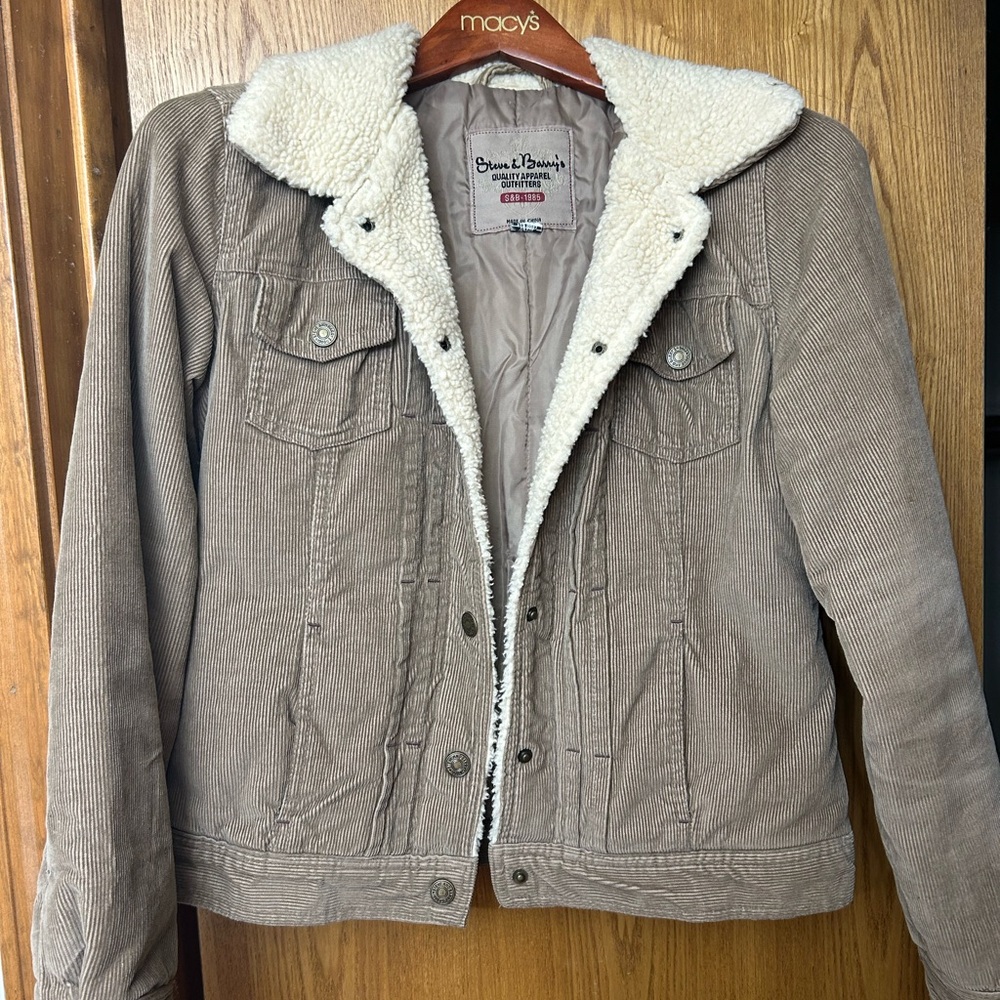 Steve & Barry's Cream Sherpa Jacket